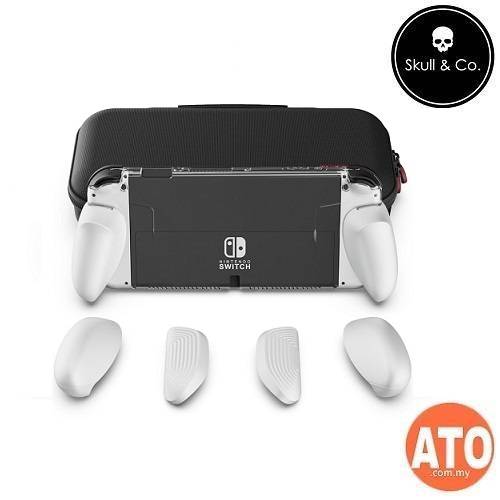 Skull & Co Maxcarry Case Gripcase + 3 Grip Holder + Pouch for Nintendo